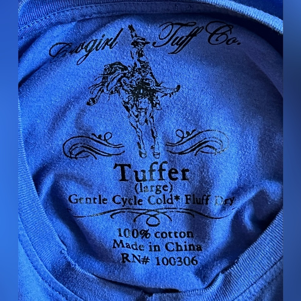 Cowgirl Tuff Purple Short Sleeve Shirt - Picture 5 of 9